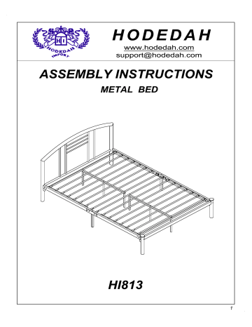 Hodedah Hi813 T Bronze Low Line Twin, Metal Bed Frame Parts Names