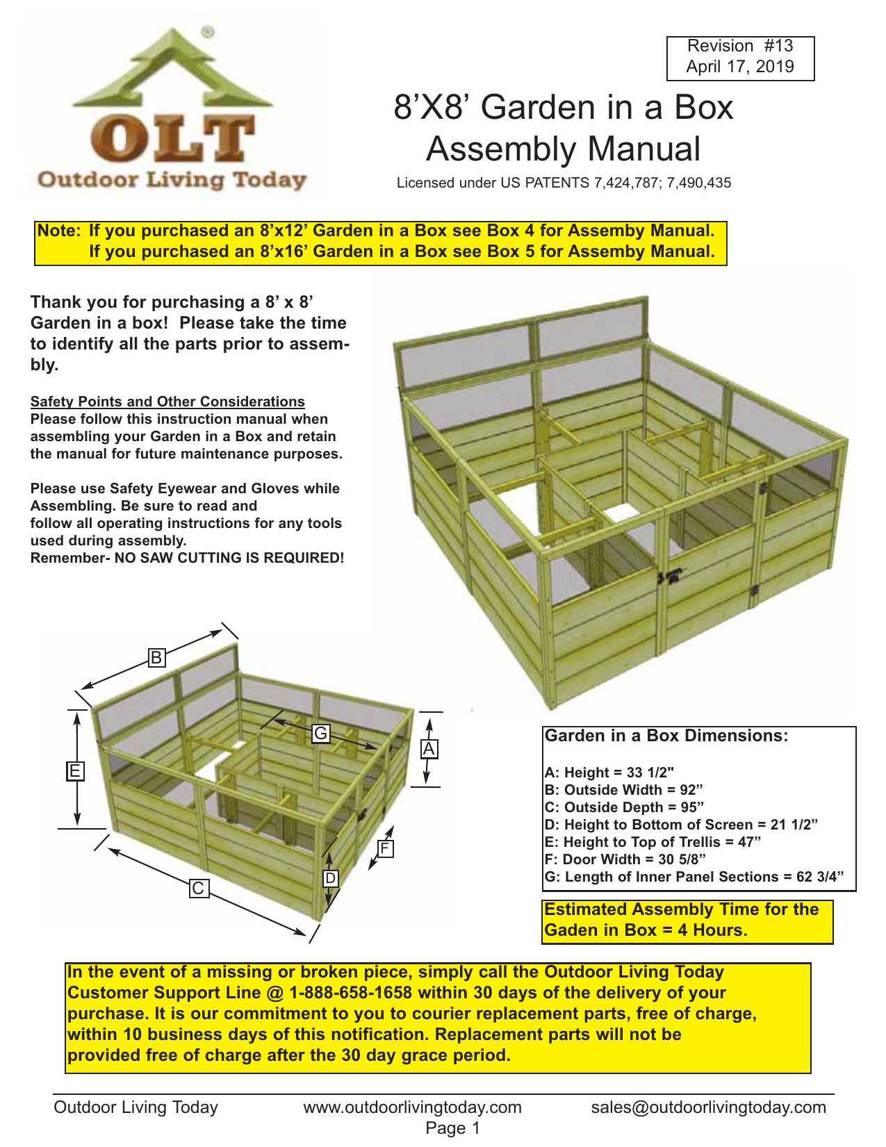 olt garden in a box on Outdoor Living Today Rb88dfo Rb88 Rb88gho User Manual Manualzz