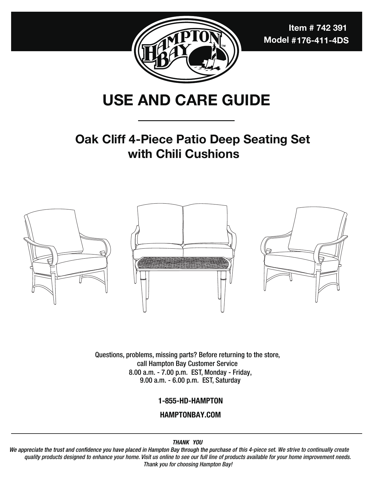 Hampton bay oak cliff patio clearance furniture