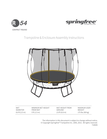 r54 springfree trampoline