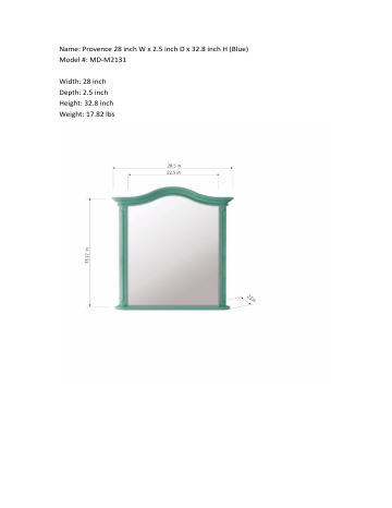Home Decorators Collection Md M2131 Provence 28 In X 32 8 Framed Wall Mirror Blue - Home Decorators Provence Collection Home Decorators Collection Md M2131 Provence 28 In X 32 8 Framed Wall Mirror Blue - Home Decorators Provence Collection