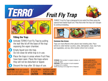 Terro T2503SR Fruit Fly Trap Instructions | Manualzz
