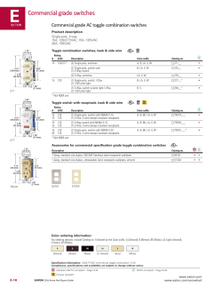 Eaton 271V-BOX - Especificación, Manual de usuario | manualzz.com