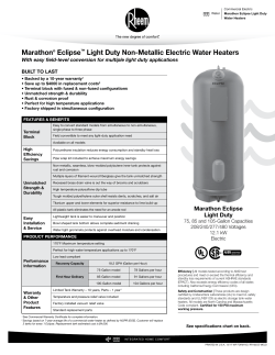 Rheem Marathon Eclipse Light-Duty 85 Gal. Commercial 240-Volt 12 kW Field  Convertible Non Metallic Electric Water Heater MELD85-FTB 240 Volt 12 kW -  The Home Depot