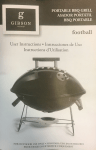 Gibson Home 985101047M Football Portable Charcoal Grill Instructions