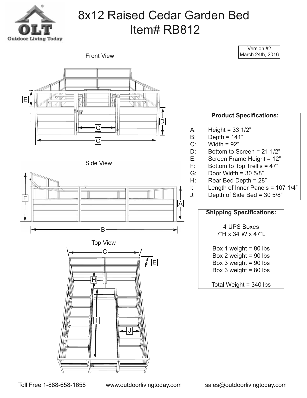 olt garden in a box on Outdoor Living Today Rb812 Specification Manualzz