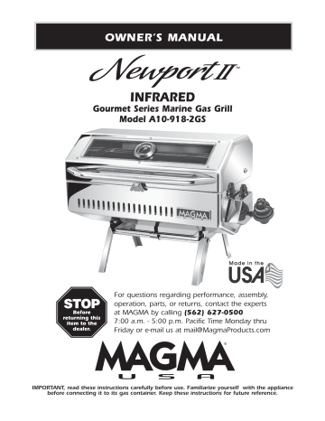 Magma Newport 2 Gourmet Series Grill - Infrared