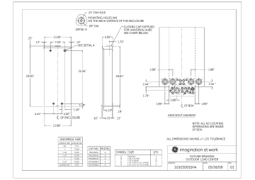 GE TM820RCUFLP PowerMark Gold 200 Amp 8-Space 16-Circuit Outdoor Main