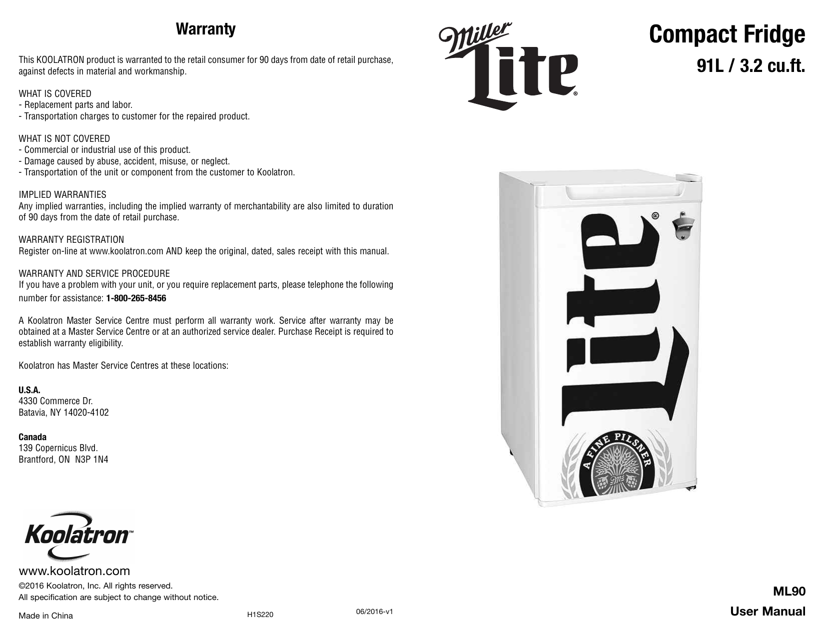 Koolatron Ml 90 Manual Manualzz