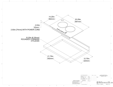 Kenyon B80405 Bridge 24in. Induction Cooktop, Black