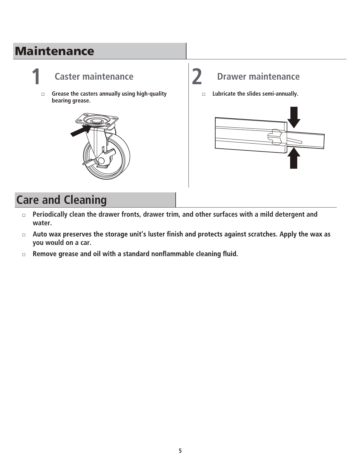 Stanley H5trsy 27 In W 5 Drawer Tool Cabinet Yellow Manual Manualzz