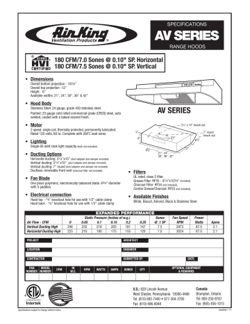 air king range hood av1303