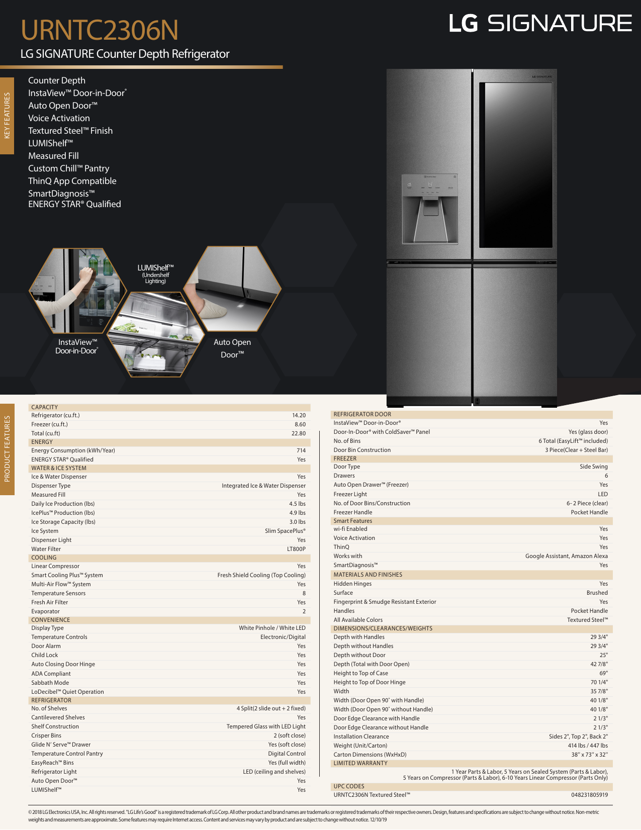 Lg Studio Urntc2306n Lmws27626s Specification Manualzz