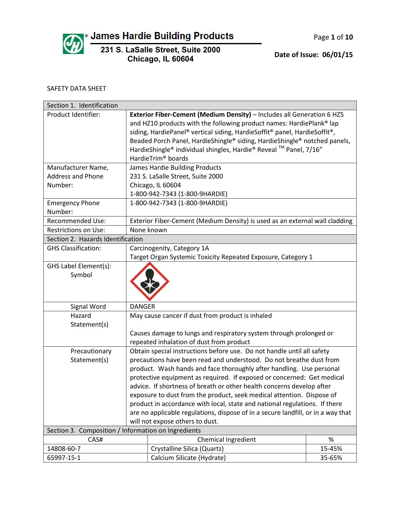 James Hardie 215514 HardiePlank HZ10 5/16 in. x 8.25 in. x 144 in