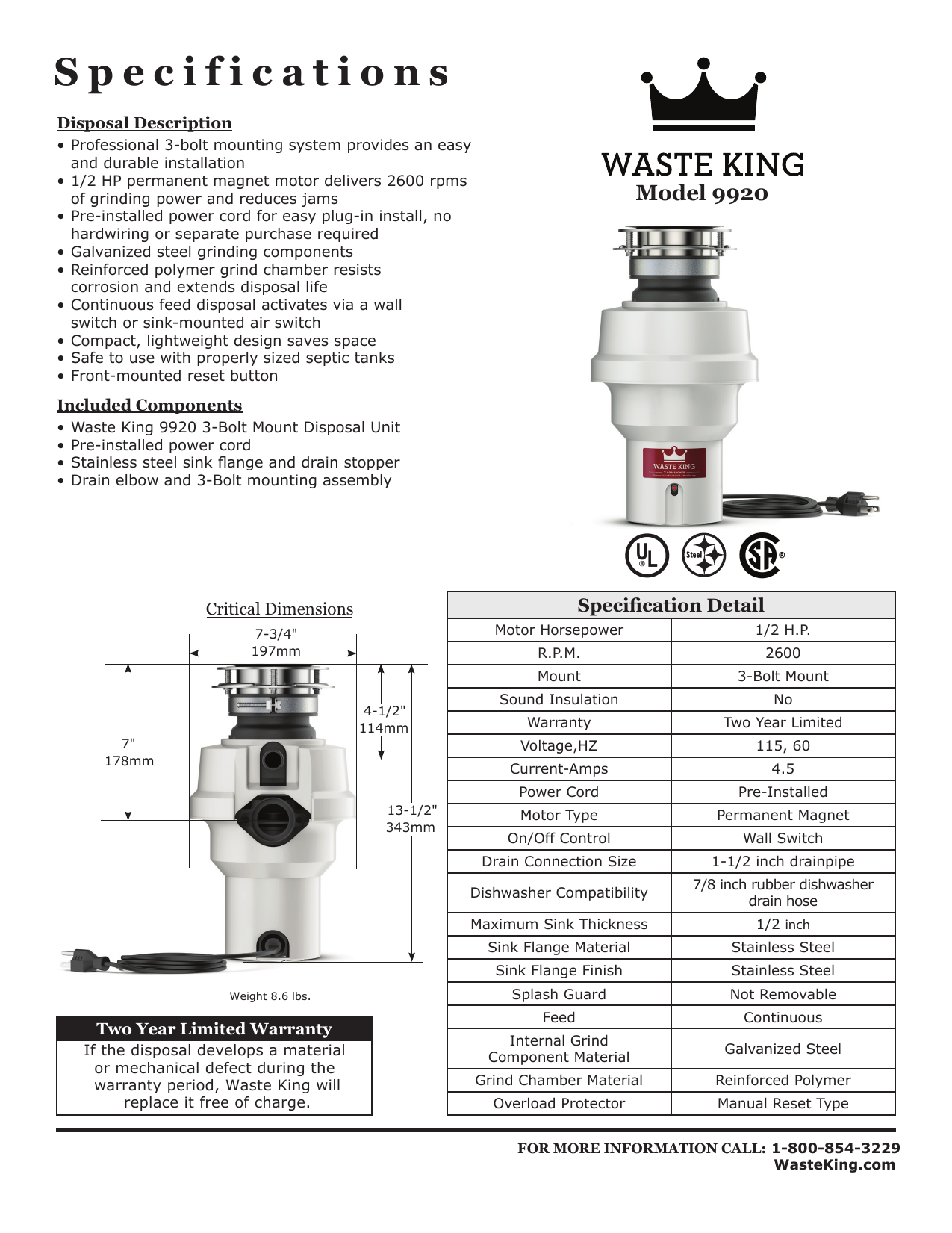 Waste King Legend 8000 Reset Button edu.svet.gob.gt