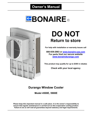 Bonaire Durango 6280035 5900 CFM 3 