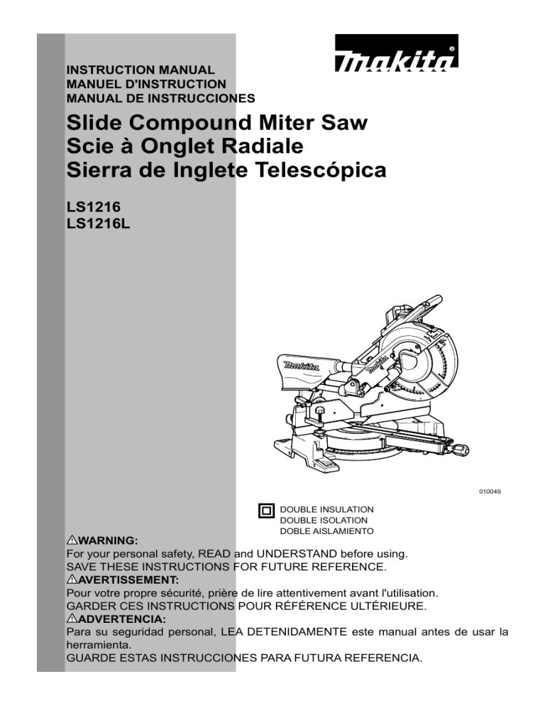 Makita LS1216LX4 Manual De Usuario Manualzz