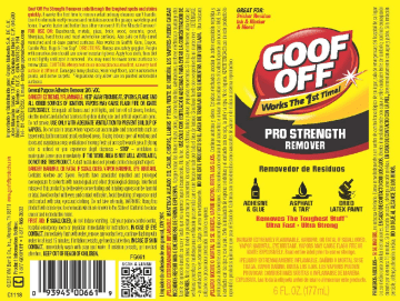 Goof Off FG661 6 oz. Professional Strength Multi-Surface Remover ...