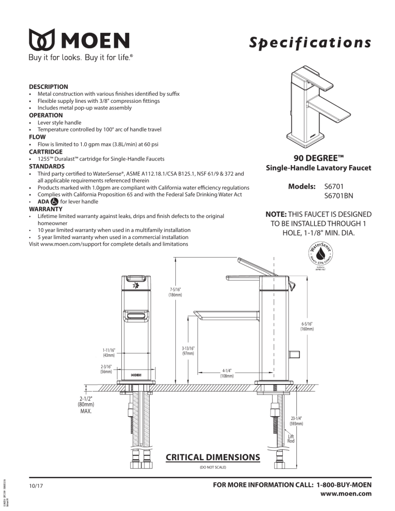 moen s6701
