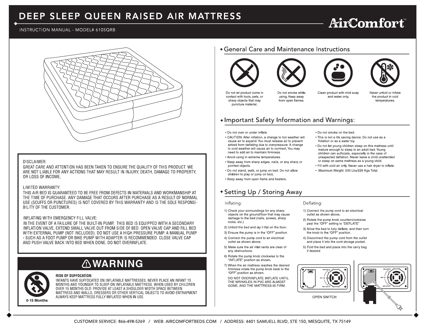 Air Comfort 6105qrb Manual Manualzz