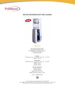 Premium PWC216T Water Dispenser Bottom Loading