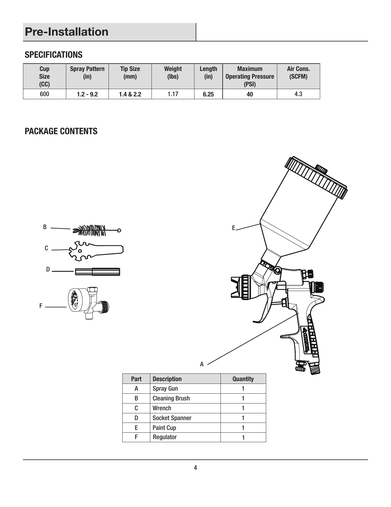 Husky H4850GHVSG Specification | Manualzz