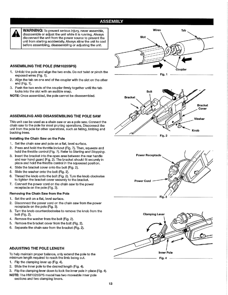 Remington RM1025P Ranger Operating instructions Manualzz