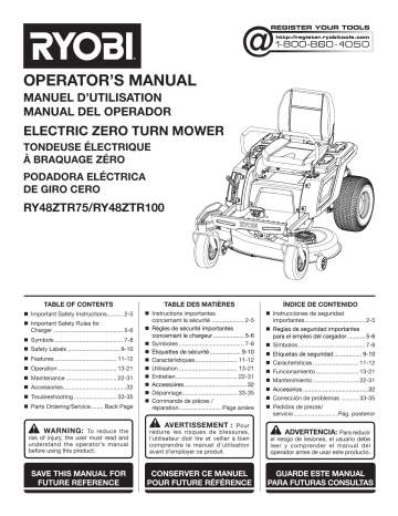 Ryobi ry48ztr100 deals