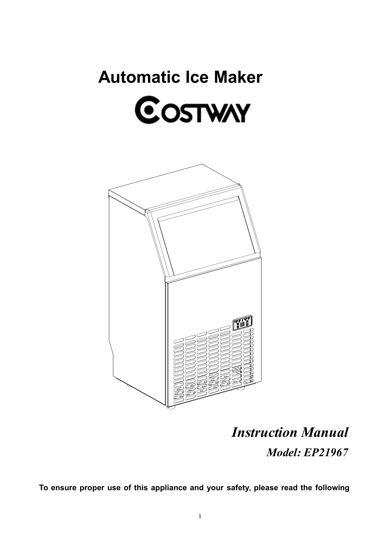 CostWay Commercial Ice Maker Brand New, Not Damaged (Still, 50 OFF