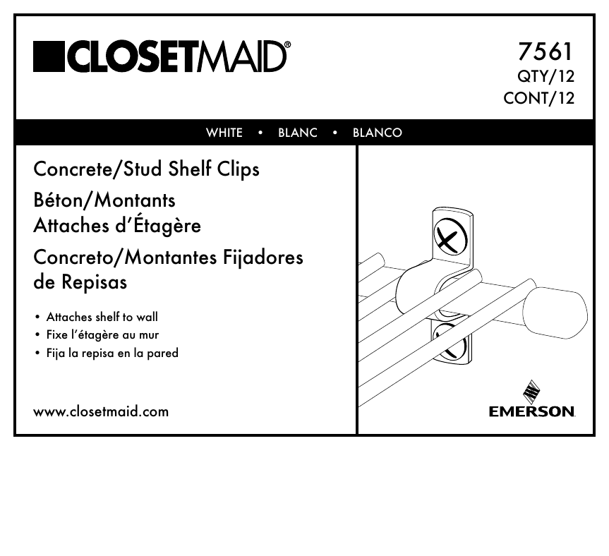 Closetmaid Clips