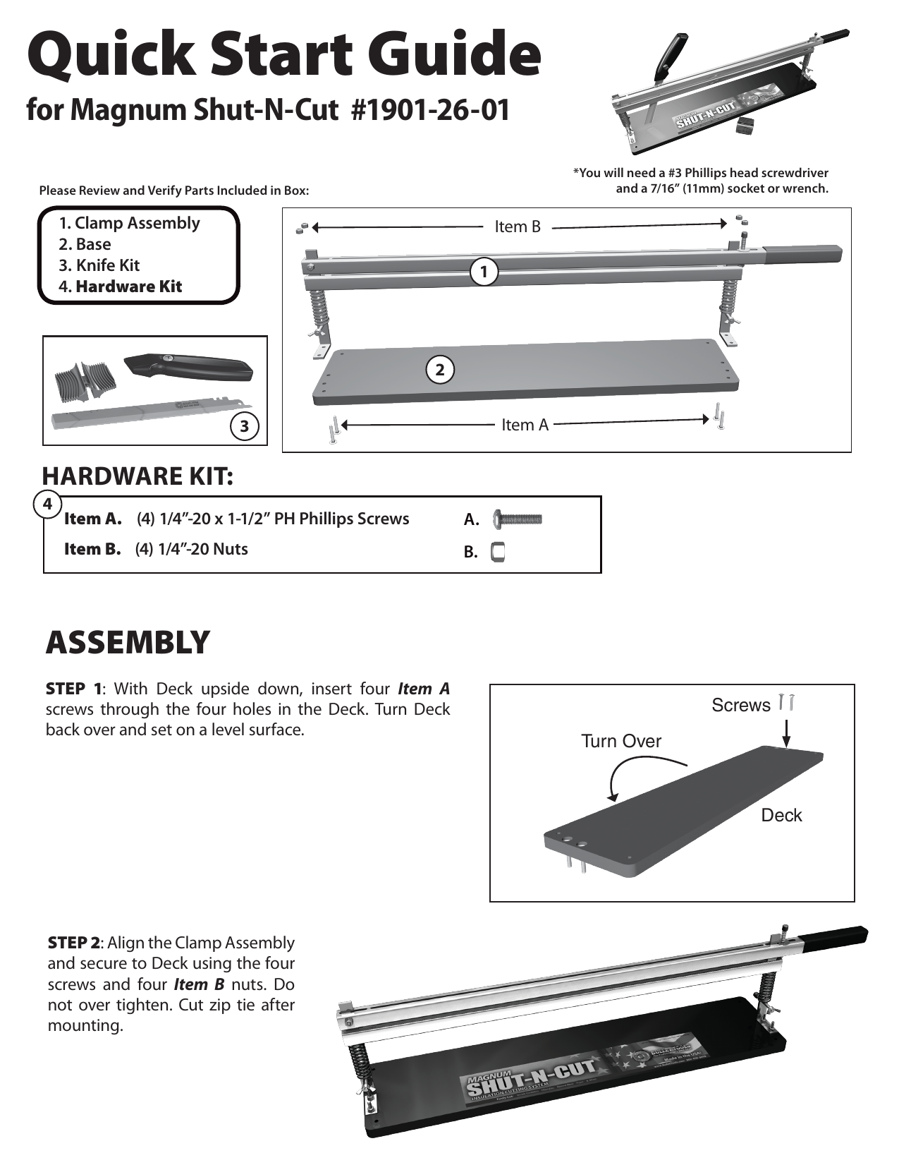 Bullet Tools 19012601 Magnum ShutNCut Batt Insulation Cutter