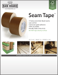 Ram Board 5008210 Tape (Common: 6.1 mm x 3 in. x 164 ft. ; Actual: 6.1 mm x 3 in. x 164 ft. ) Installation Guide