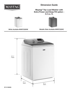 Maytag MVW7232HW - Owner's manual, Reference guide, Specification, User