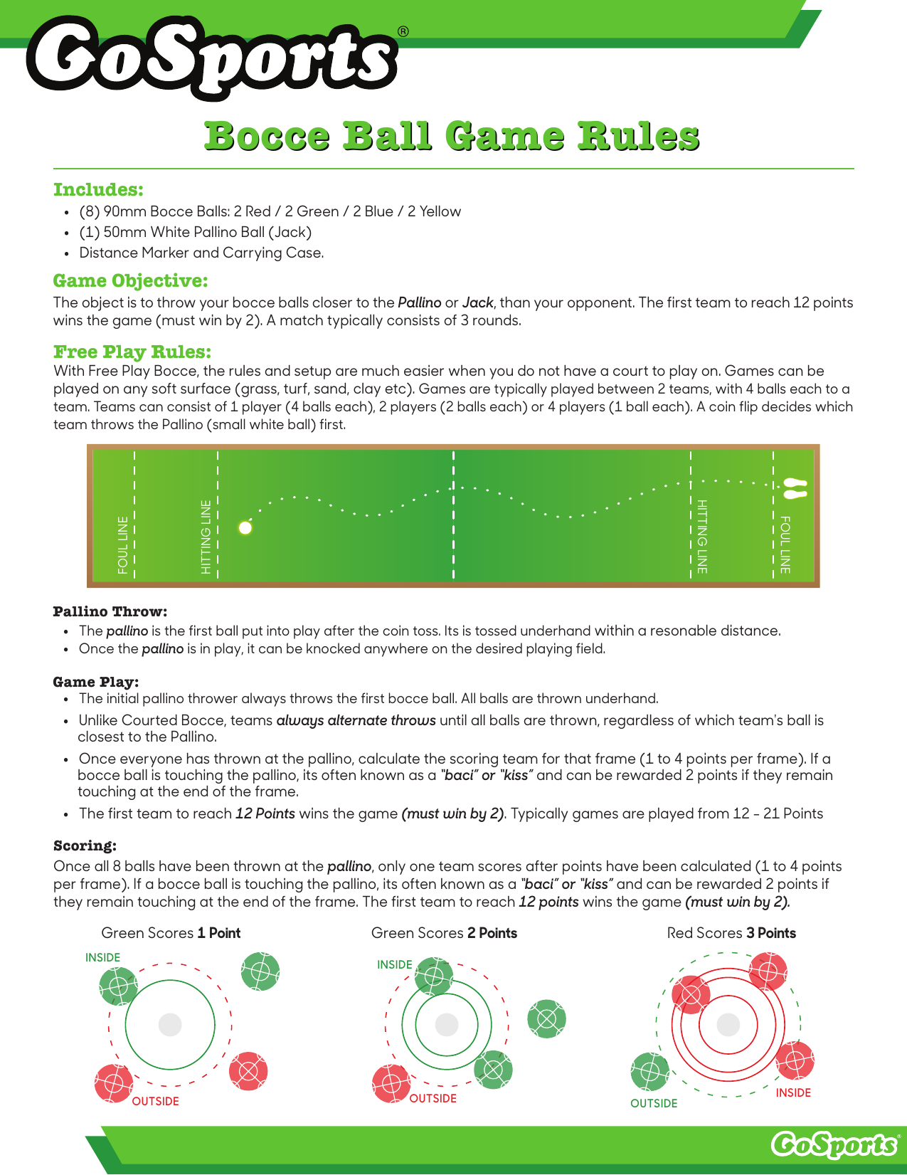 Hathaway Sports Bocce Ball Game Kit (BG3121)