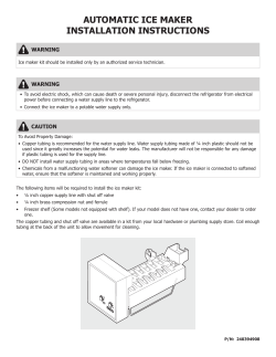 Frigidaire IM117000 - Installation guide, User manual