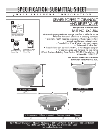 sewer popper cleanout manualzz