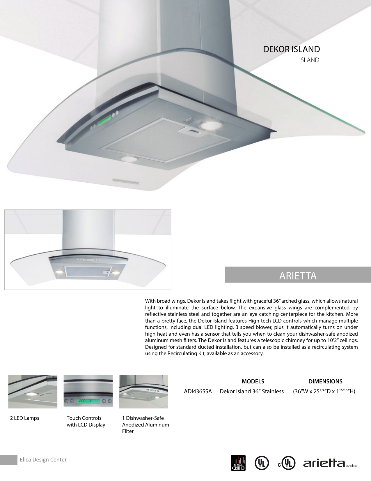 Ranges & Cooking Appliances Major Appliances Arietta Range Hood