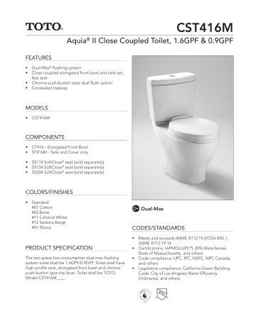 Toto Ct416 51 Installation Guide Manualzz