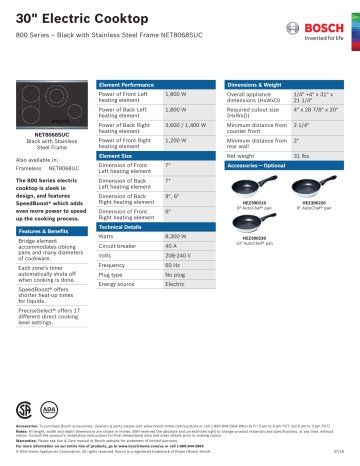 bosch 800 series net8068suc