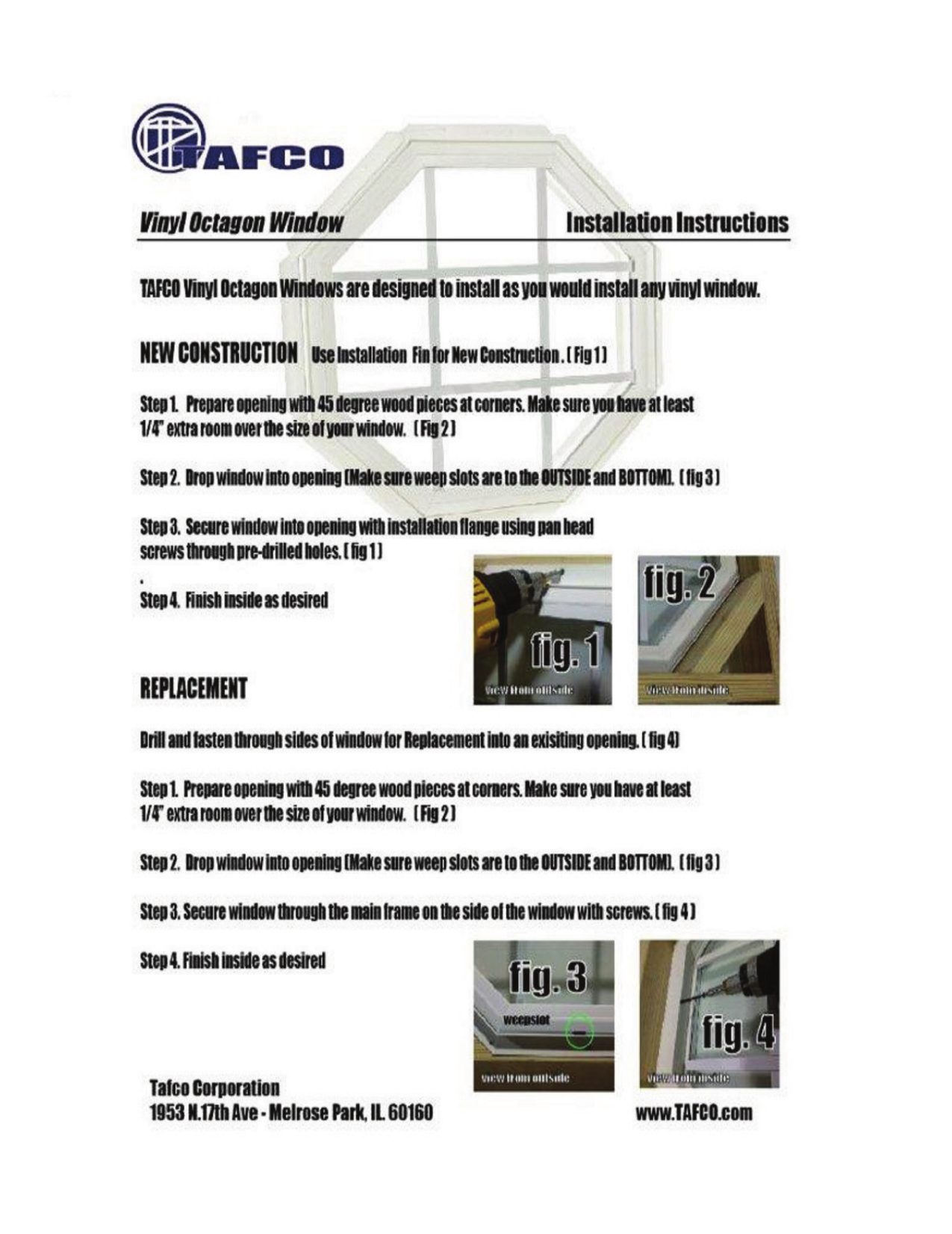 tafco octagon windows tafco octagon windows