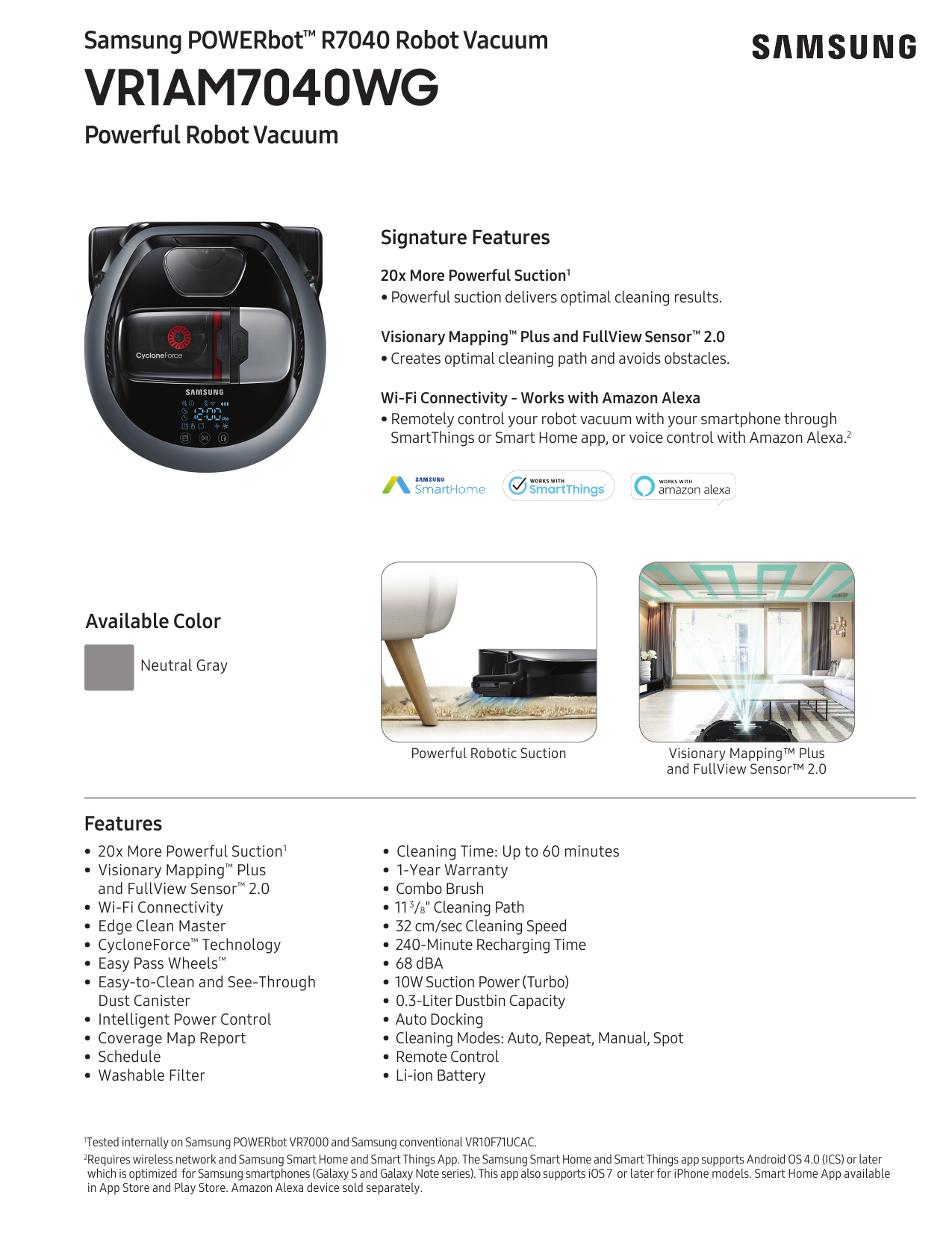Samsung VR1AM7010U5 POWERbot Star Wars 