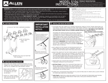 Allen s104 discount