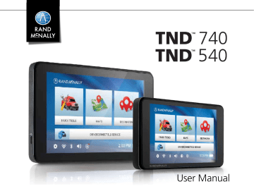 Rand McNally TND540 TND 540 Navigation User manual | Manualzz