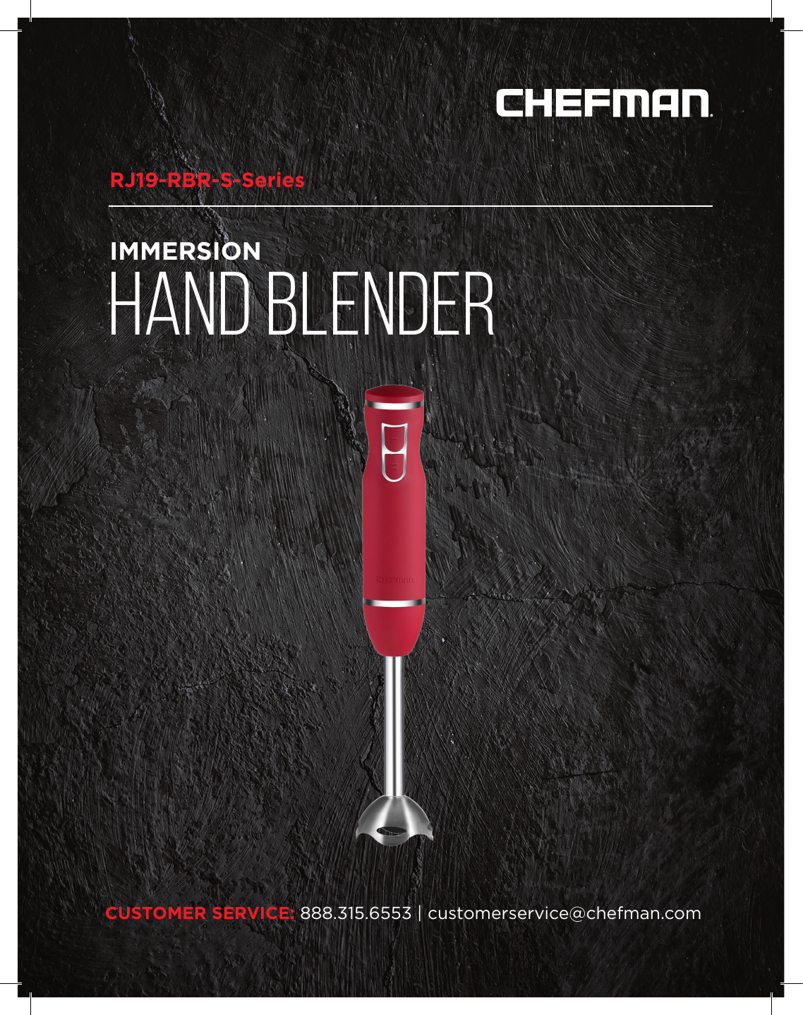 User manual Chefman Hand Blender (English - 12 pages)