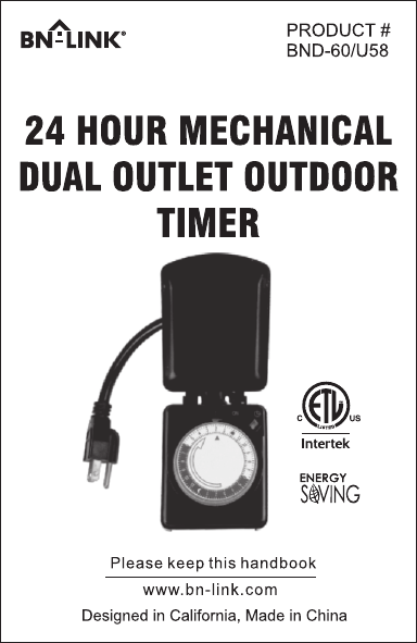 BN-LINK BNC-60 U58 Manual | Manualzz