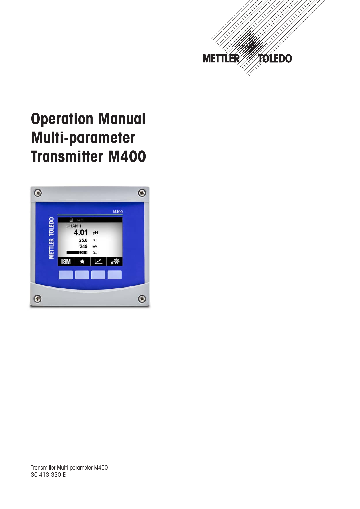 Mettler Toledo Multi-parameter Transmitter M400 Operating Instruction