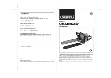 Draper 500mm Petrol Chainsaw Instructions | Manualzz