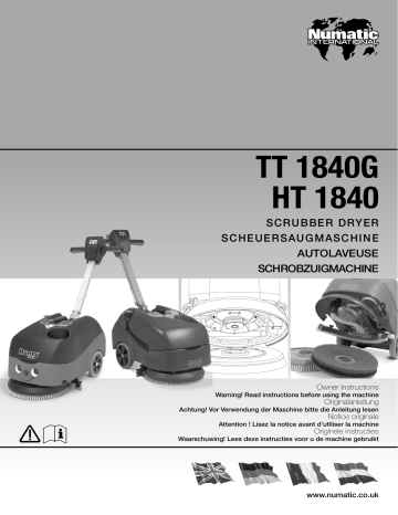 Numatic TT1840G Owner Instructions | Manualzz