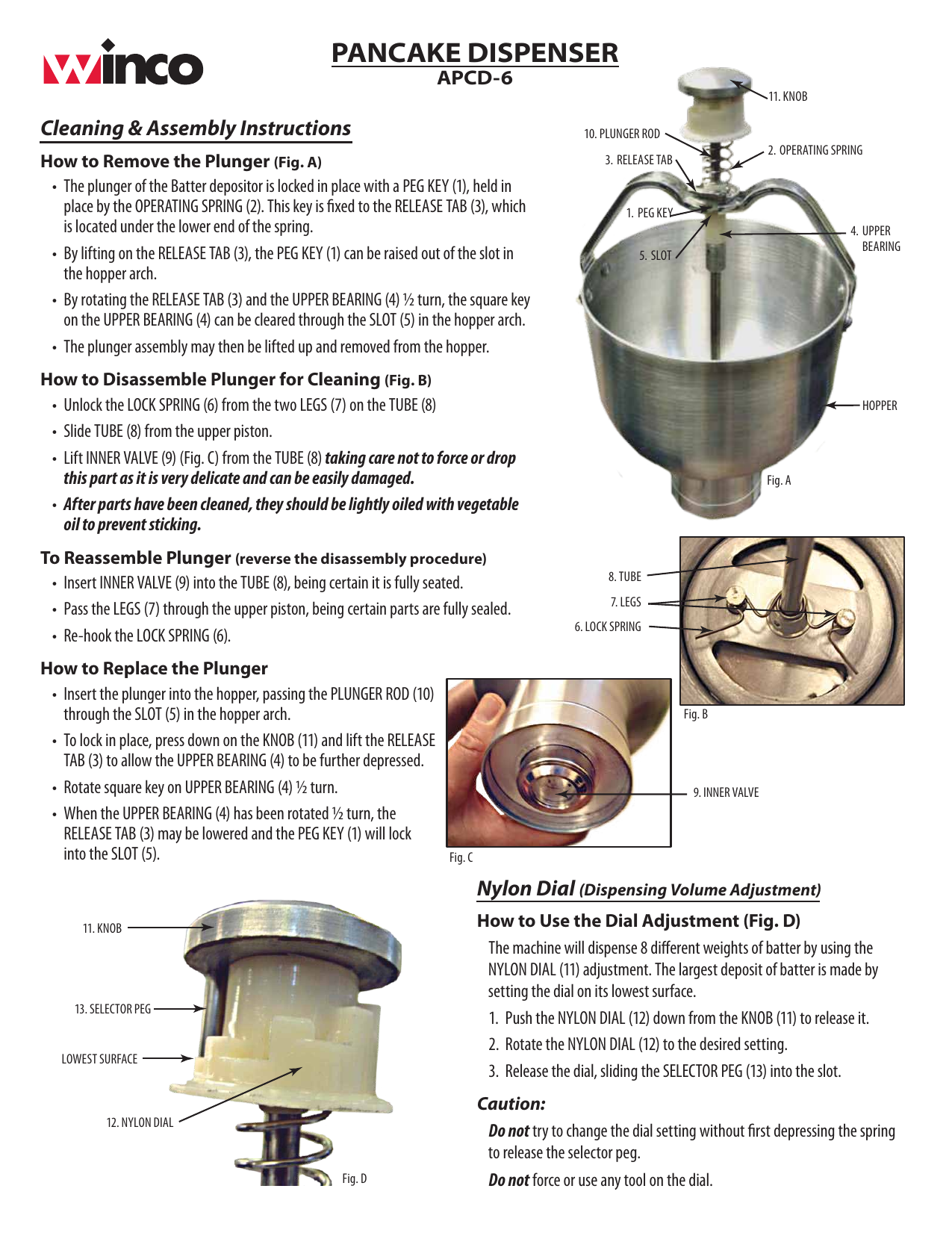 operating spring for Belshaw  K pancake dispenser 