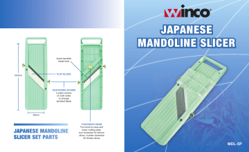 Winco MDL-5P Japanese Mandoline Slicer Set